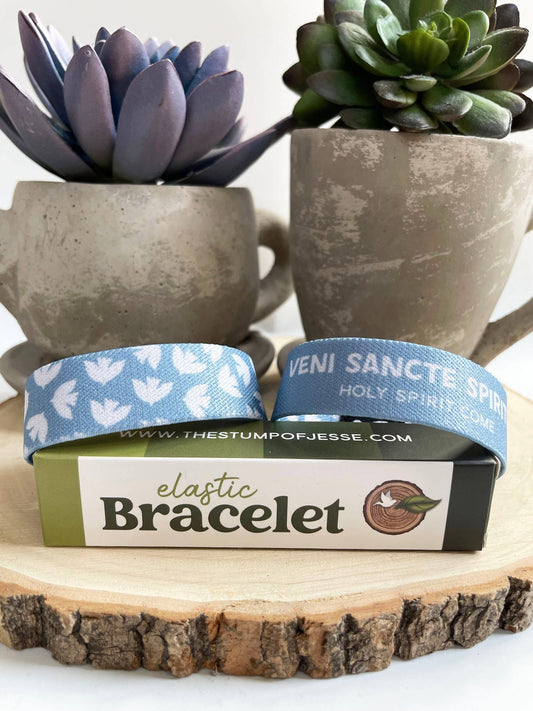 Veni Sancte Spiritus Reversible Elastic Bracelet