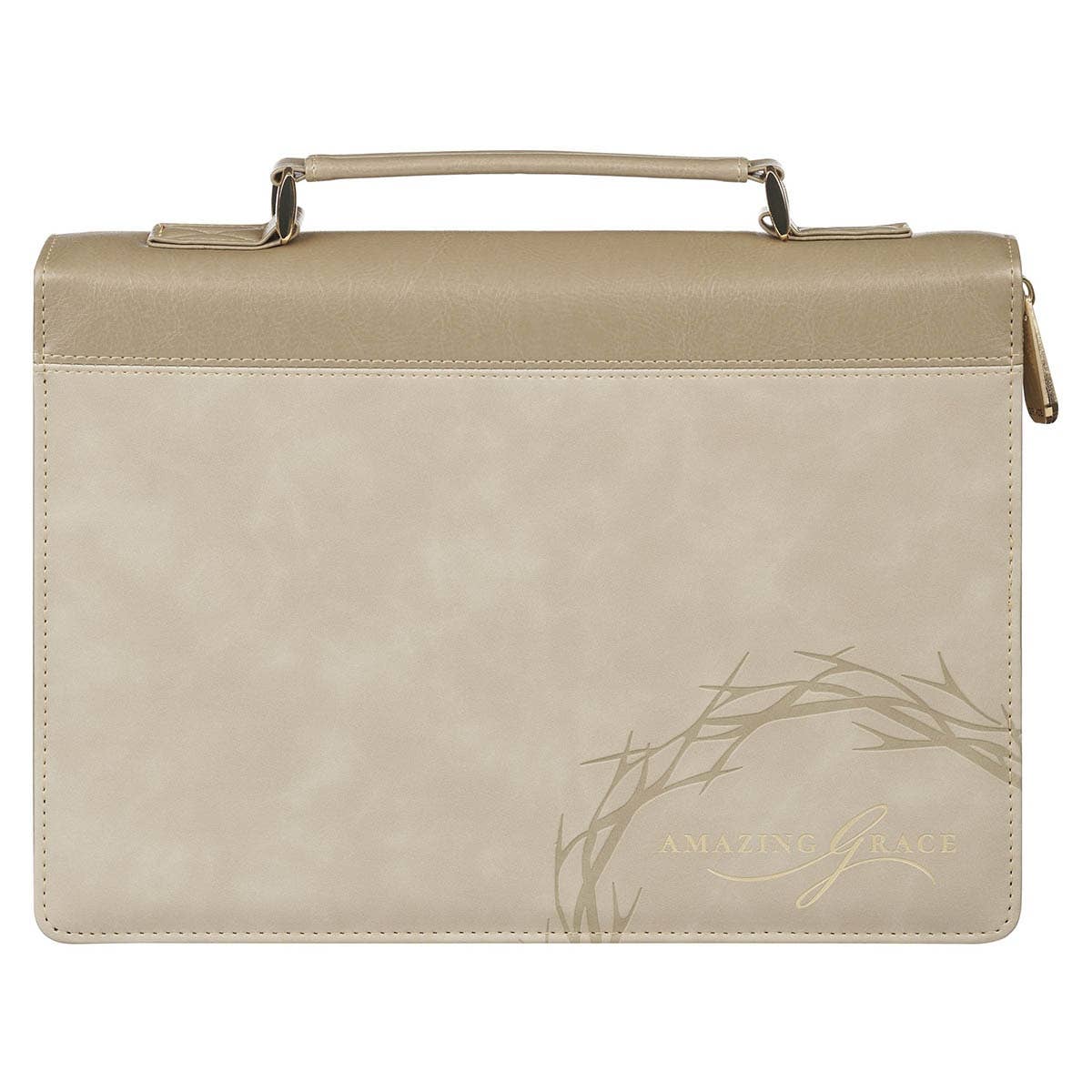 Bible Cover Fashion Taupe  Amazing Grace Isa. 53:5