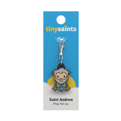 Tiny Saints Charm Saint Andrew