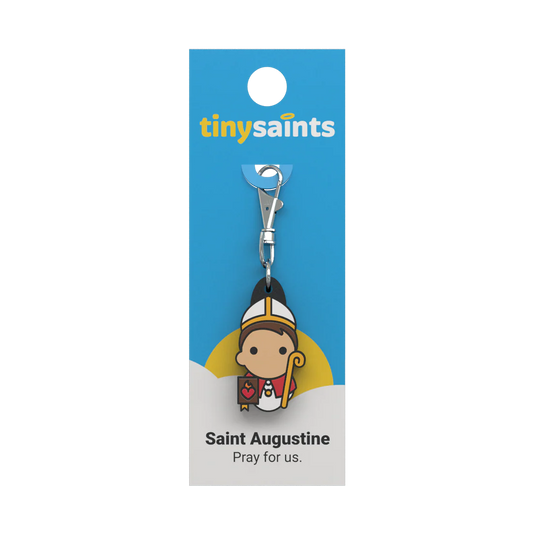 Tiny Saints Charm Saint Augustine