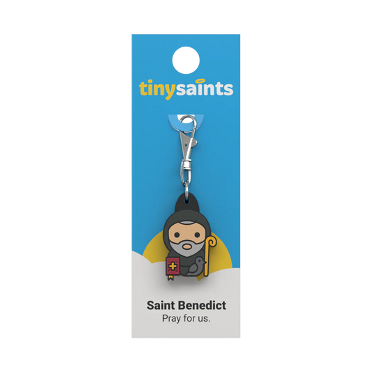 Tiny Saints Charm Saint Benedict
