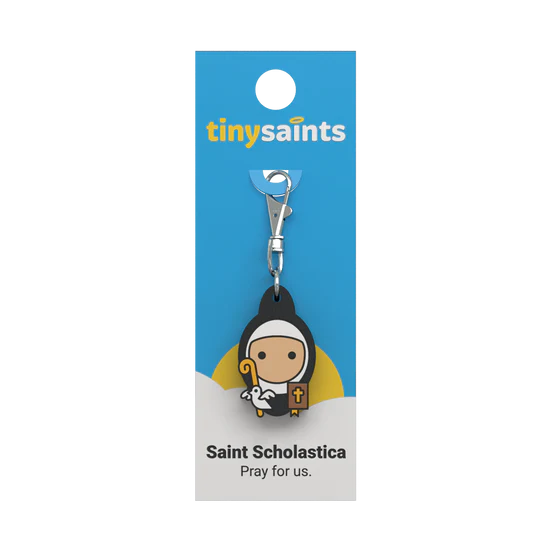 Tiny Saints Charm Saint Scholastica