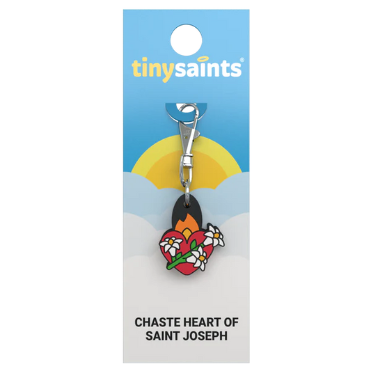 Tiny Saints Charm Chaste Heart of Saint Joseph