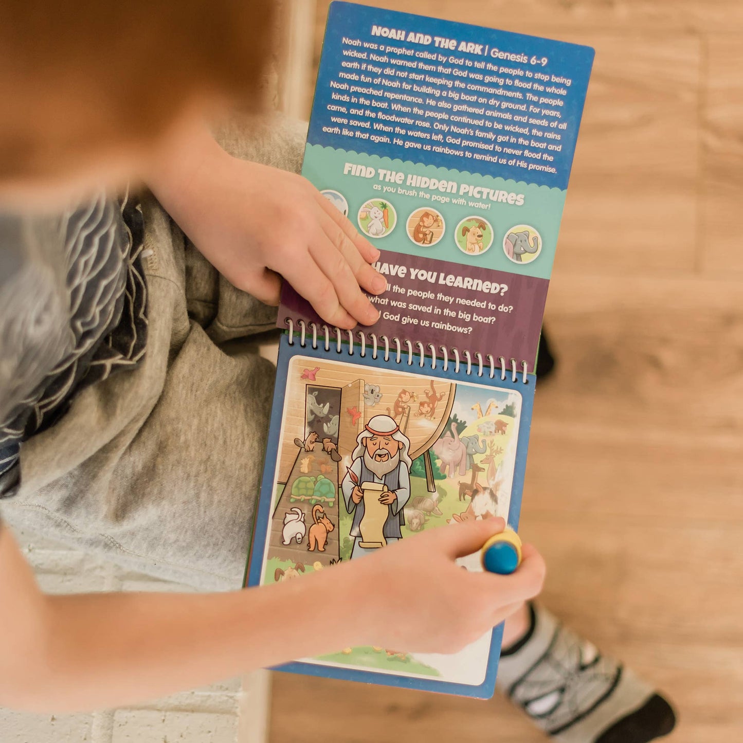 Old Testament #2 Aqua Brush Activity Book, Reusable Travel Activity