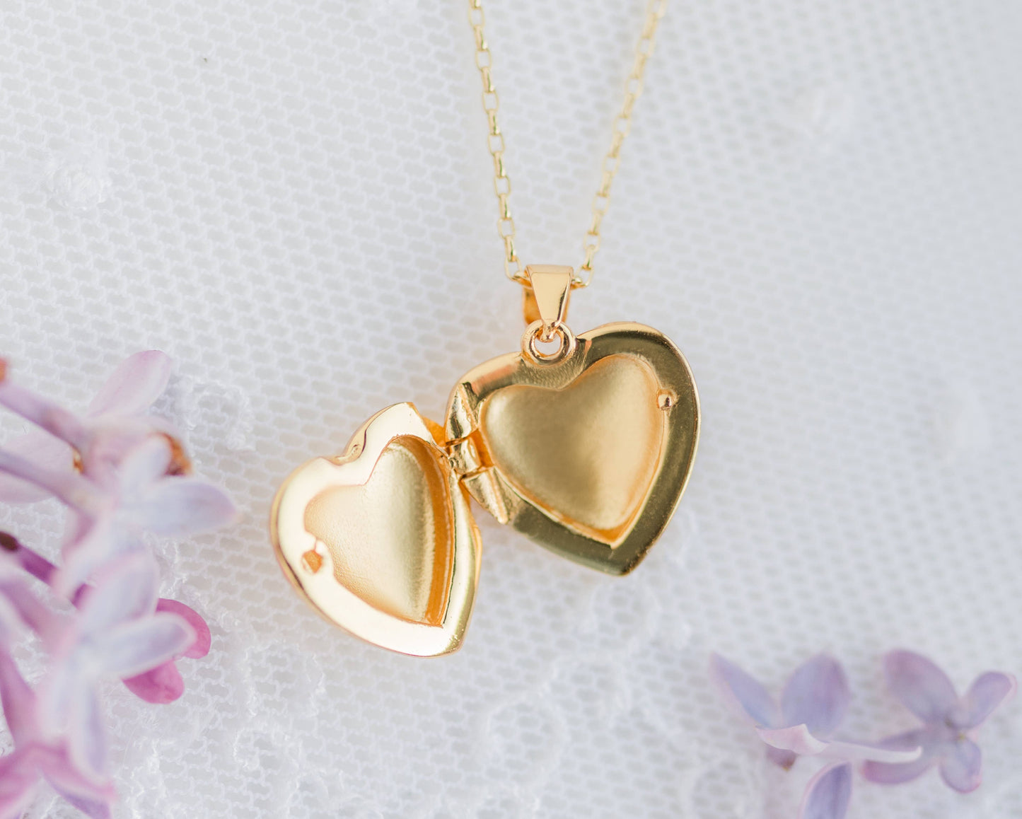 14K Gold-Plated Heart Locket