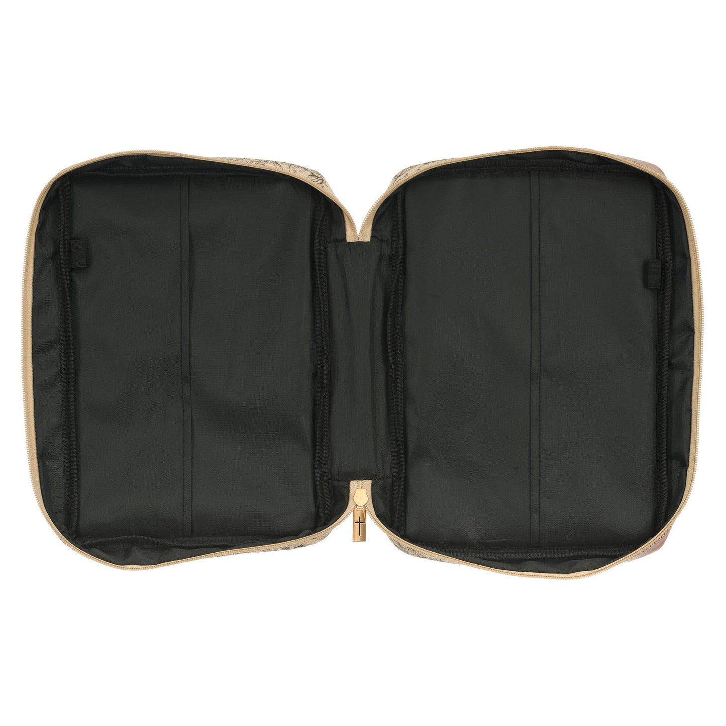 Bible Cover Fashion Cream/Brown Floral Amazing Grace