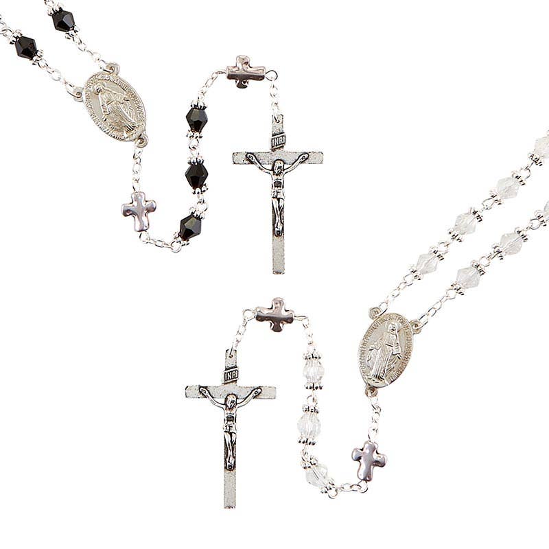 Glass Bead Wedding Rosary Set