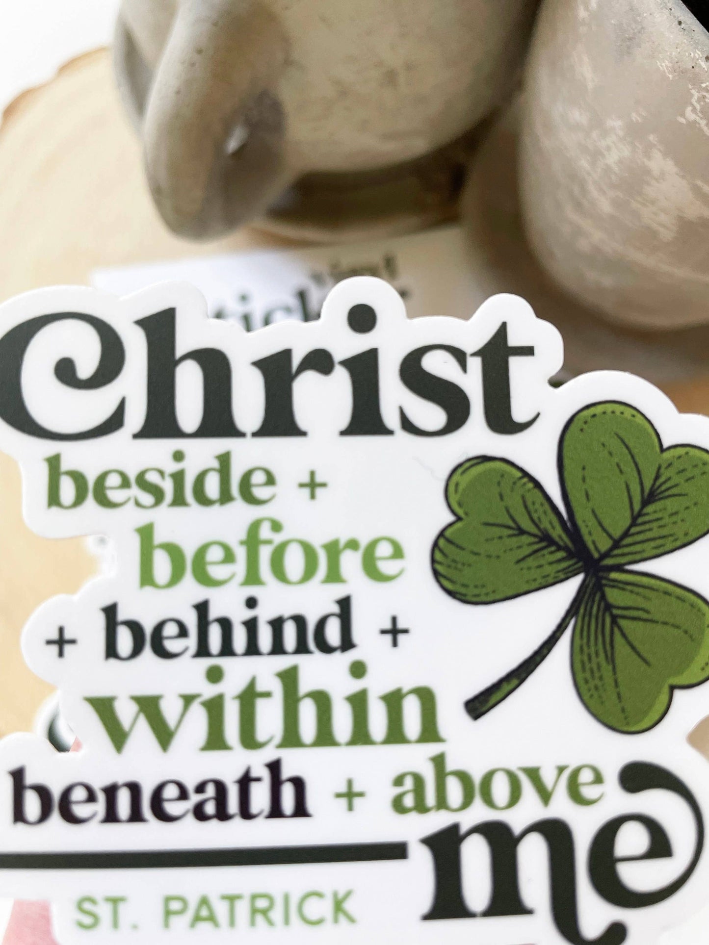 St. Patrick Waterproof Catholic Sticker