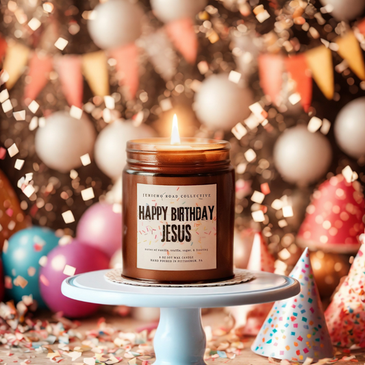 Happy Birthday Jesus Soy Wax Candle