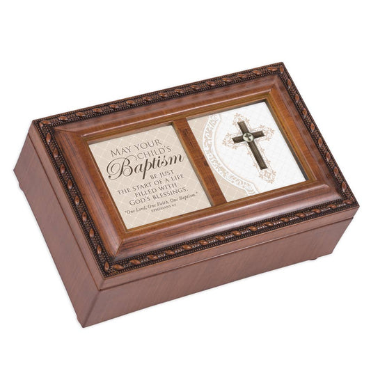 Your Childs Baptism Blessings Music Box