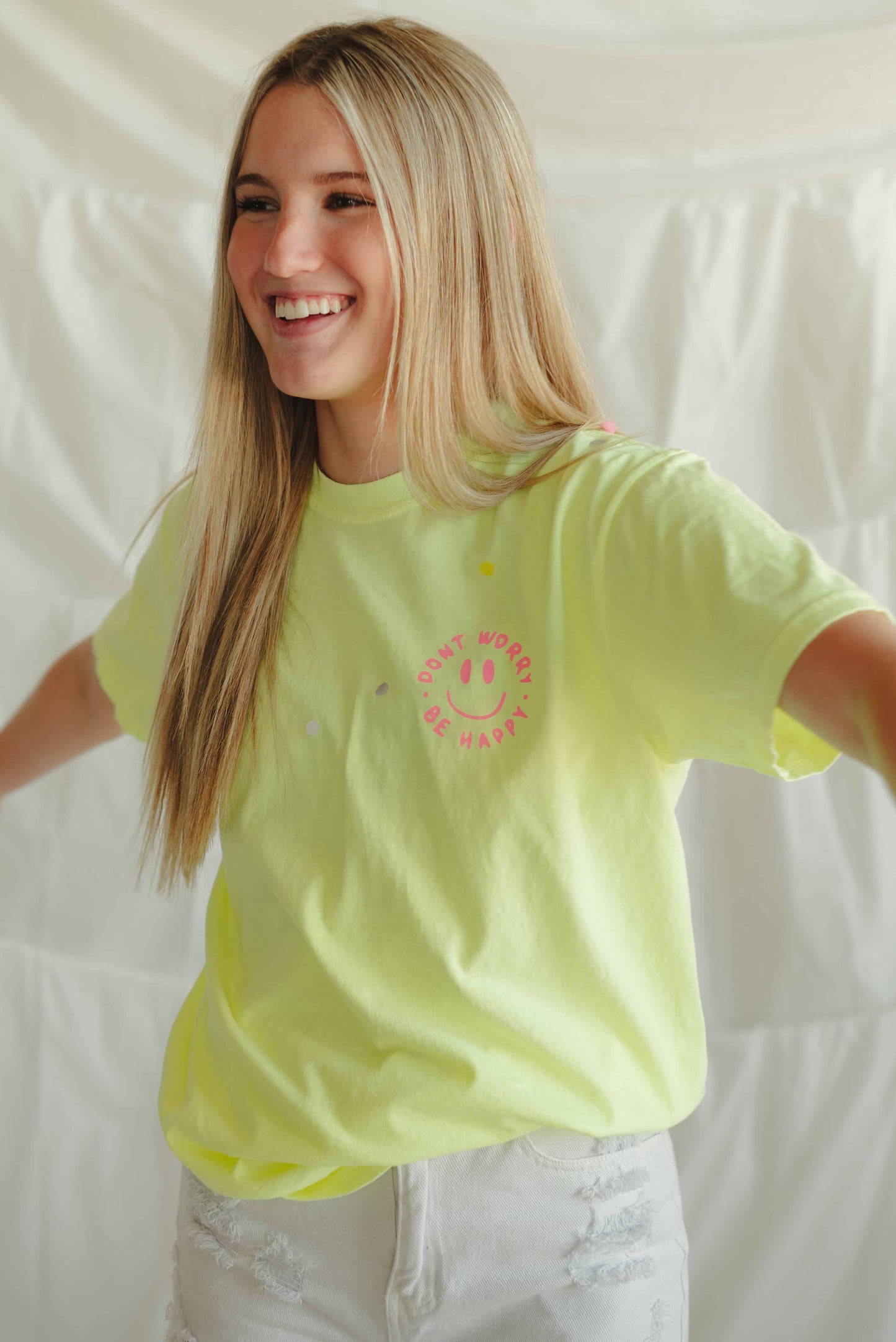 Be Happy Tee - Yellow (CLOSEOUT)