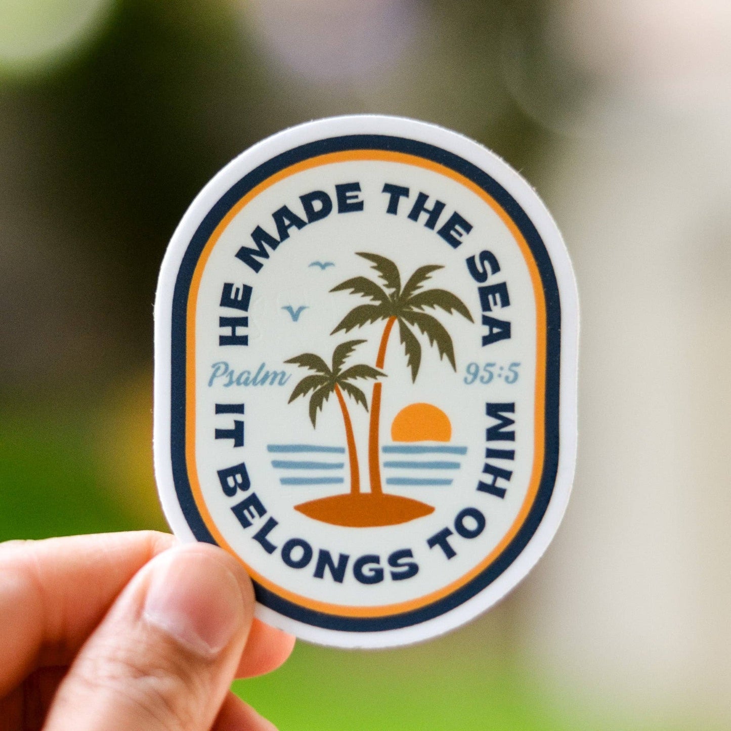 Catholic Coastal Psalm 95 Sticker