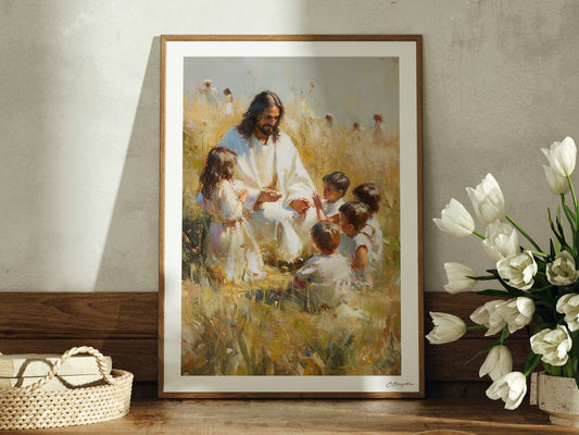 Hear Him | Fine Art Print: Standard / Oak / 16"x20"