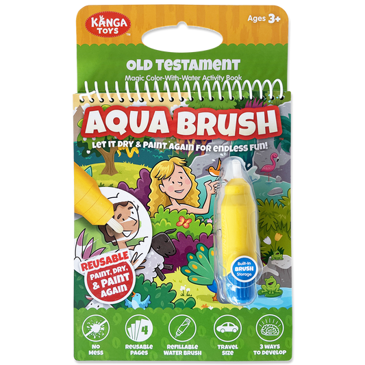 Old Testament #1 Aqua Brush Activity Book, Reusable Travel Activity