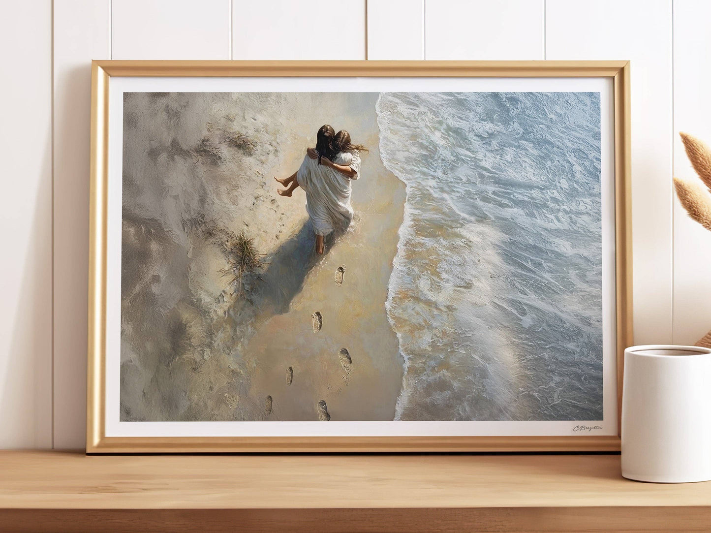 He Carried Me | Signed Handmade Art Print