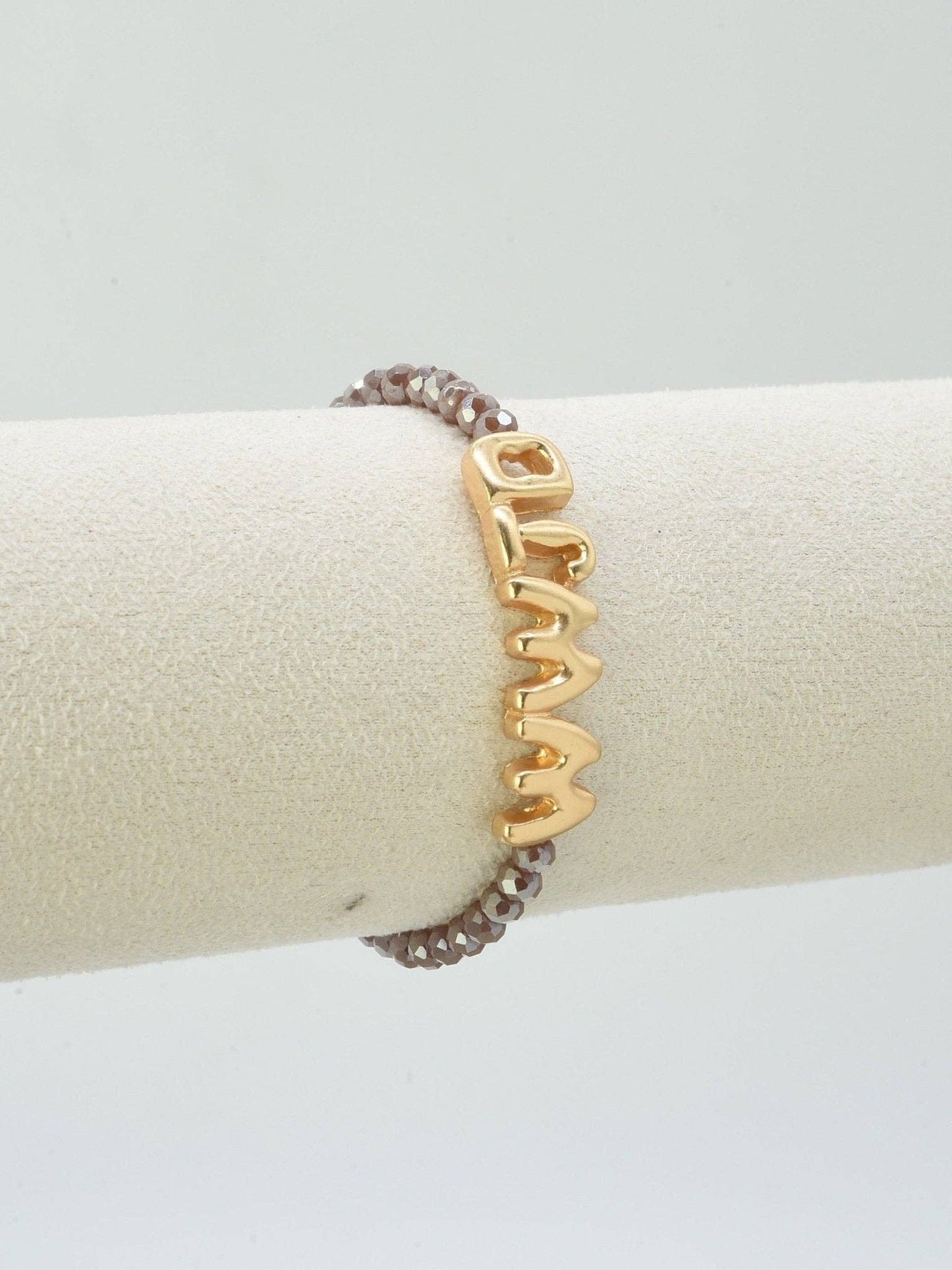 CB2309 WWJD Glass Bead Bracelet