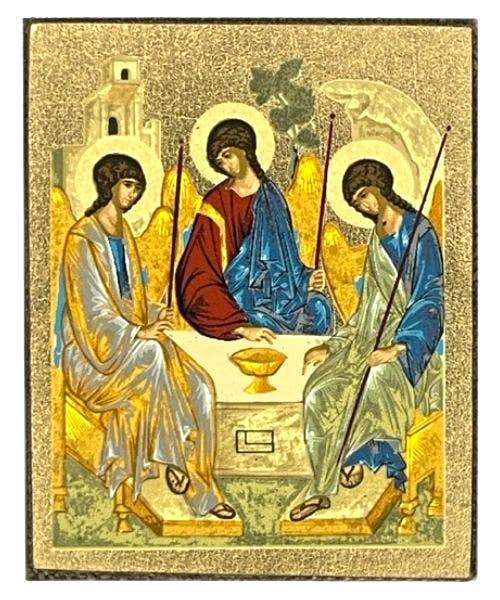The Holy Trinity Silk Screen Icon Magnet