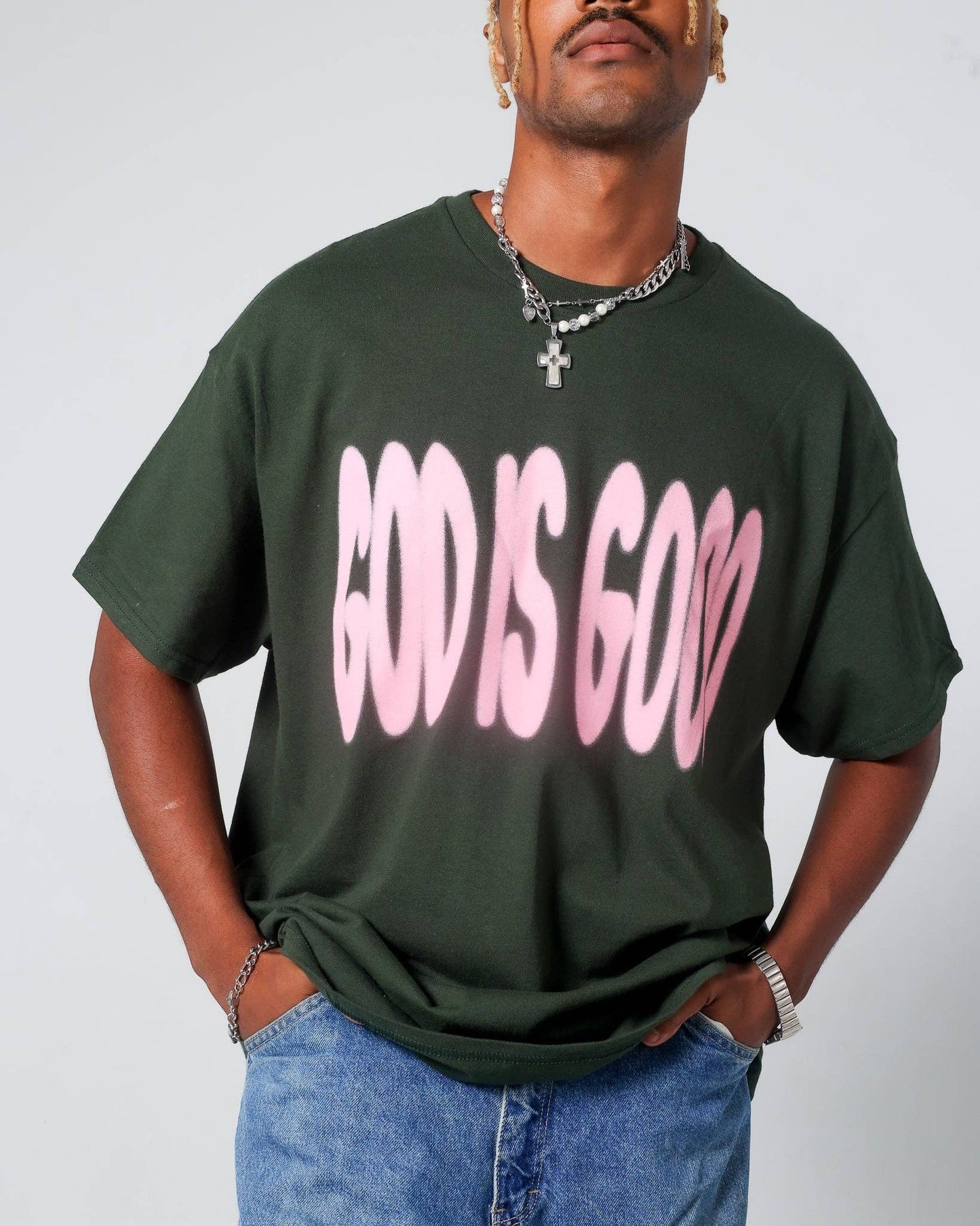 Forest Green "God Is Good" Tee Limited Edition