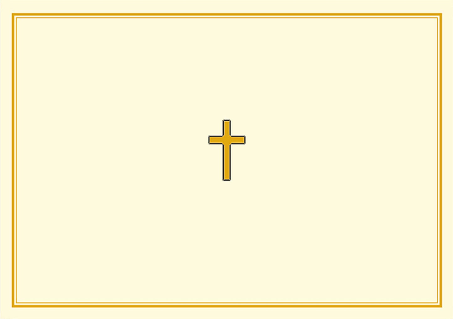 Gold Cross Note Cards