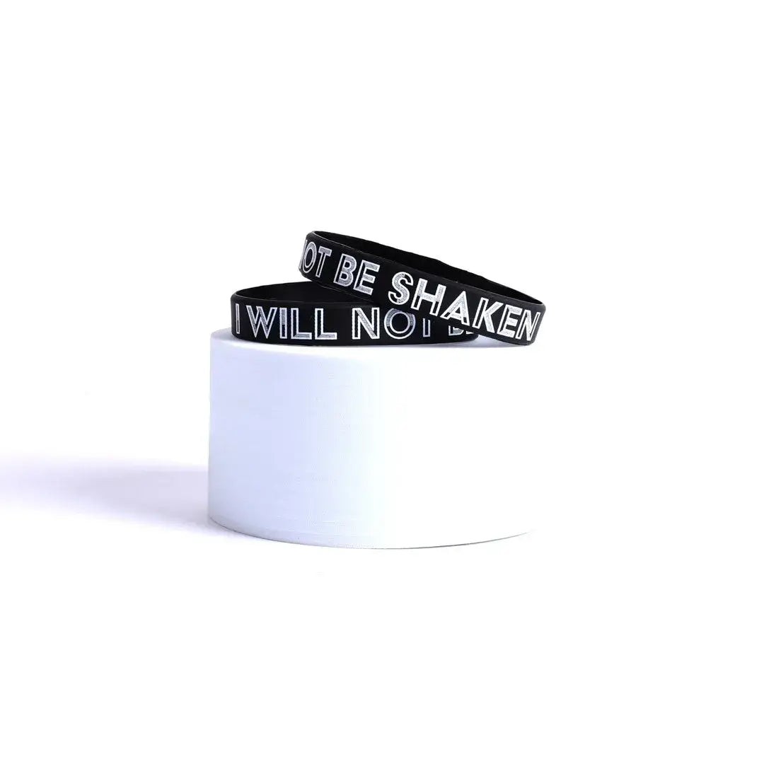 "Not Be Shaken" Silicone Wristband