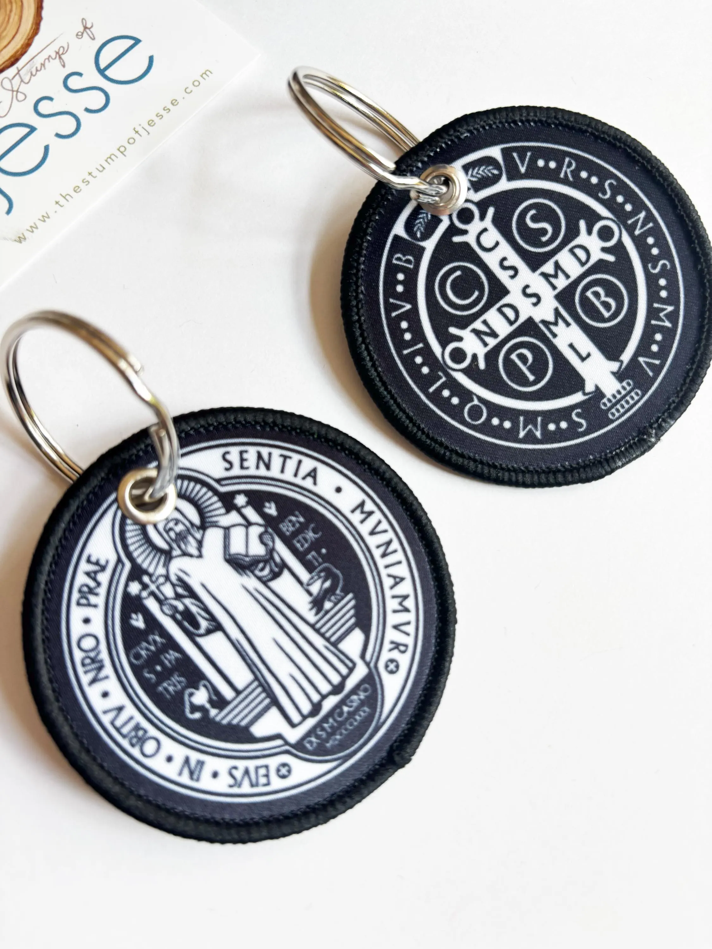 St. Benedict Medal Woven Keychain