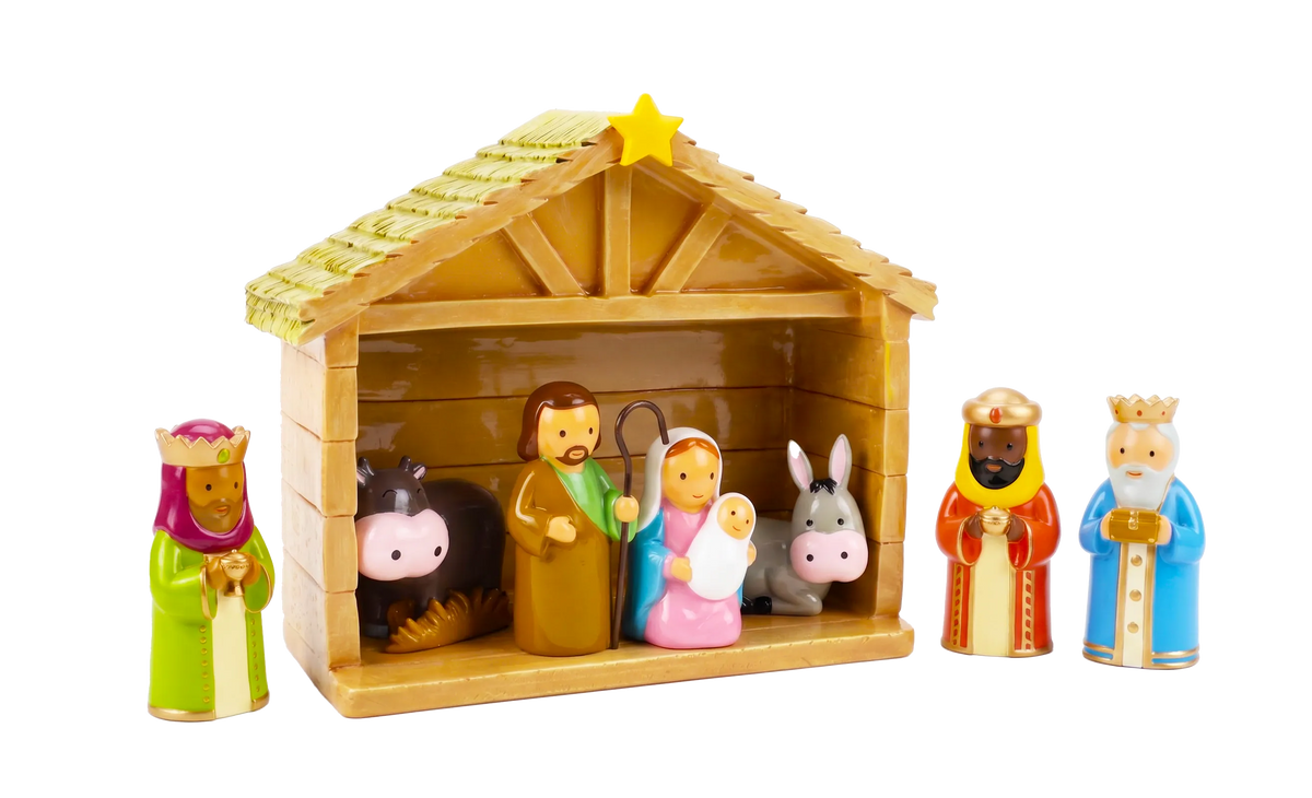 Nativity Set Miniature Saint Statue - 7-Piece Set