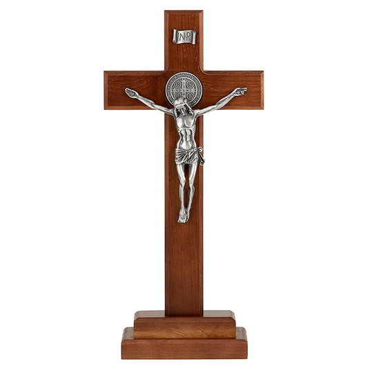 13" Standing St. Benedict Crucifix