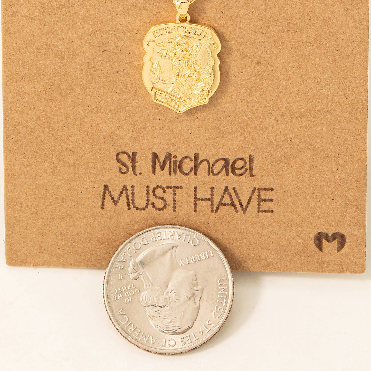 St Michael Pendant Necklace