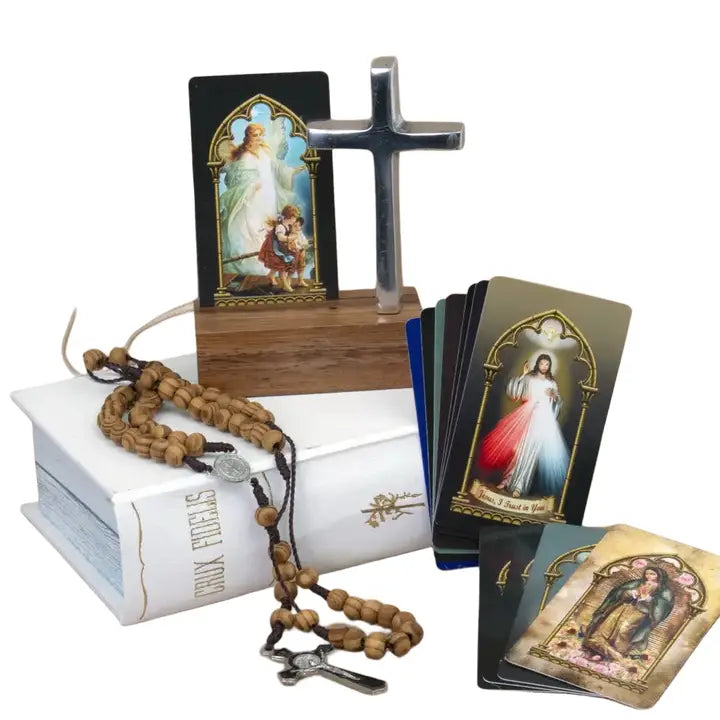 Portable Altar "Crux Fidelis" - White  6.25"