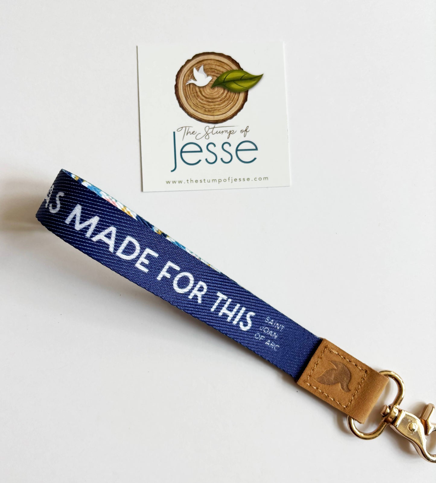 St. Joan of Arc wristlet keychain | Catholic gift | Catholic