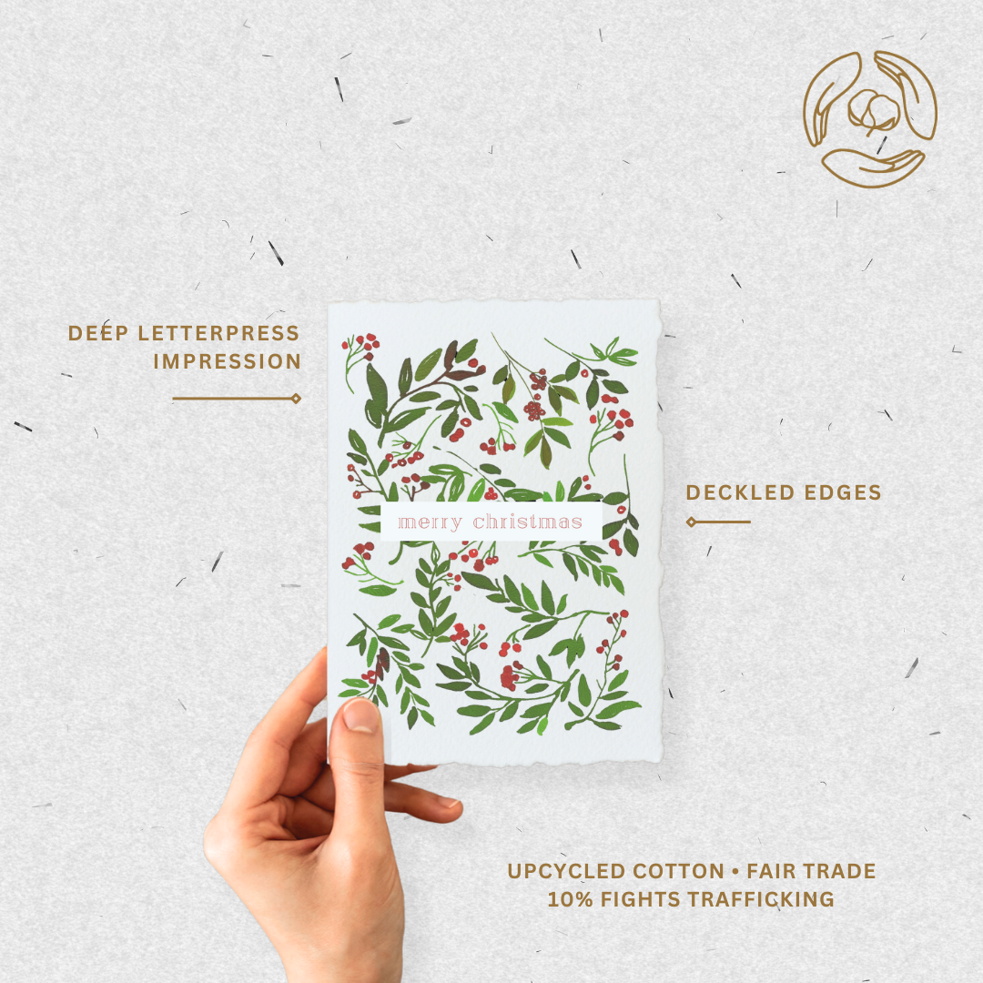 Merry Christmas | Berries Holiday Greeting Card