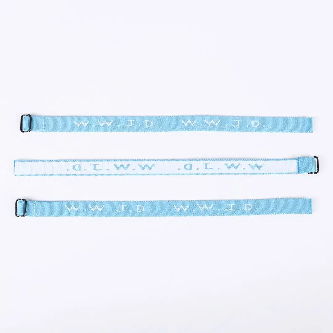 WWJD Bracelet (Light Blue)