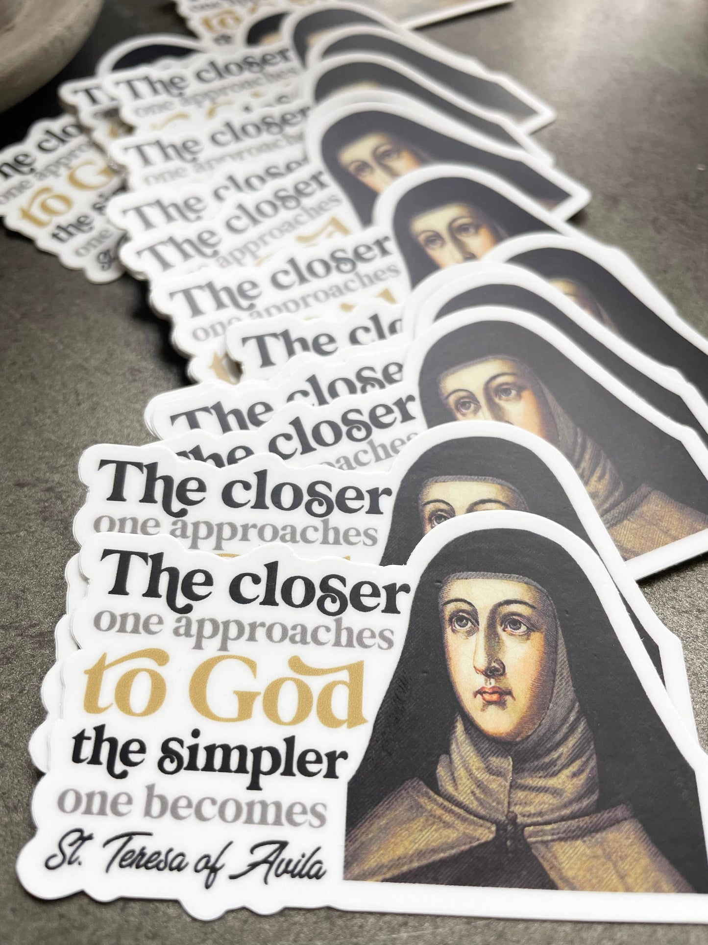 St. Teresa of Avila Waterproof Catholic Sticker