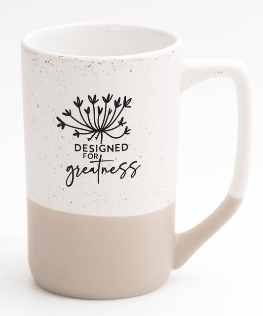 Designed For Greatness - Designer Mugs-Pebble
