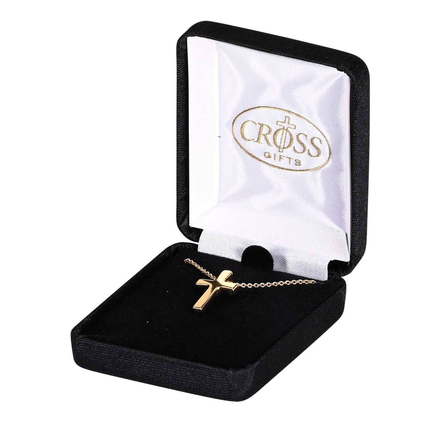 Necklace Box Cross Gold-Plated 18L