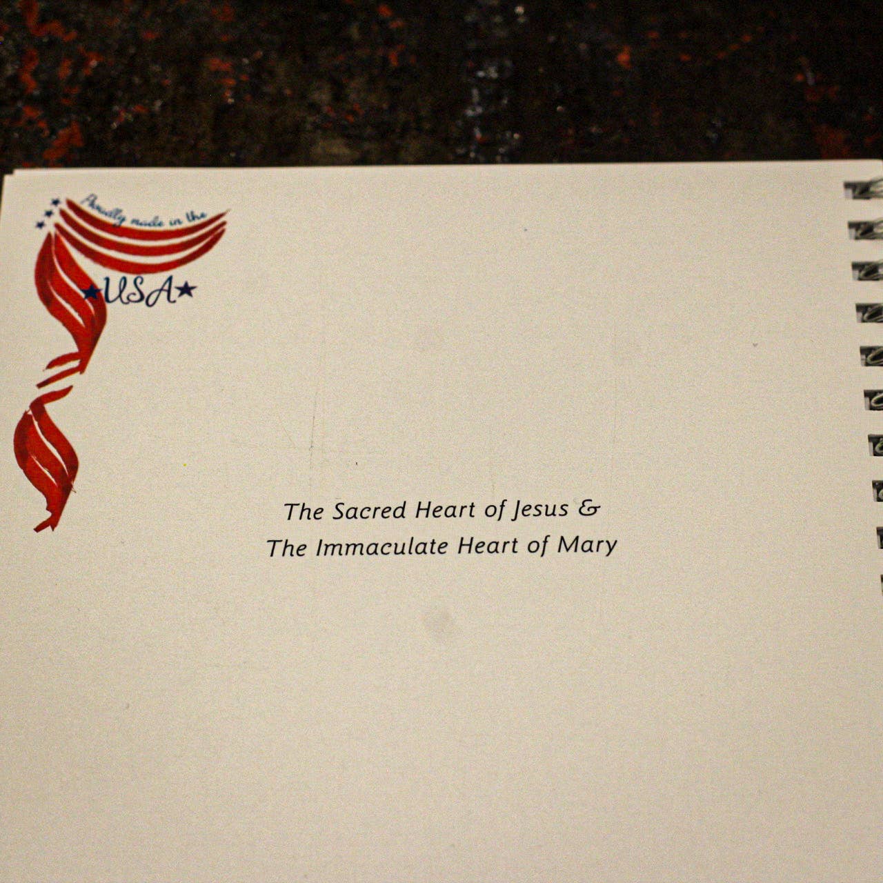 Two Sacred Hearts (black) Journal