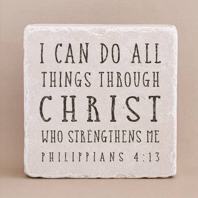 553 | Philippians 4:13 Stone Block