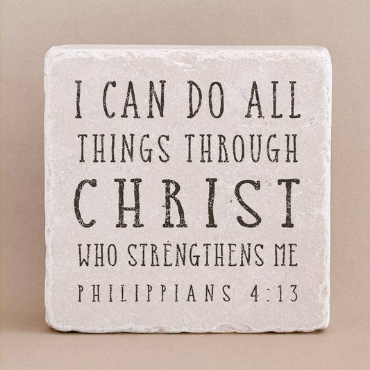 553 | Philippians 4:13 Stone Block