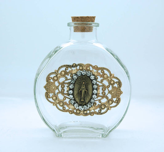 VHWB11MM - Vintage Clear Holy Water Bottle