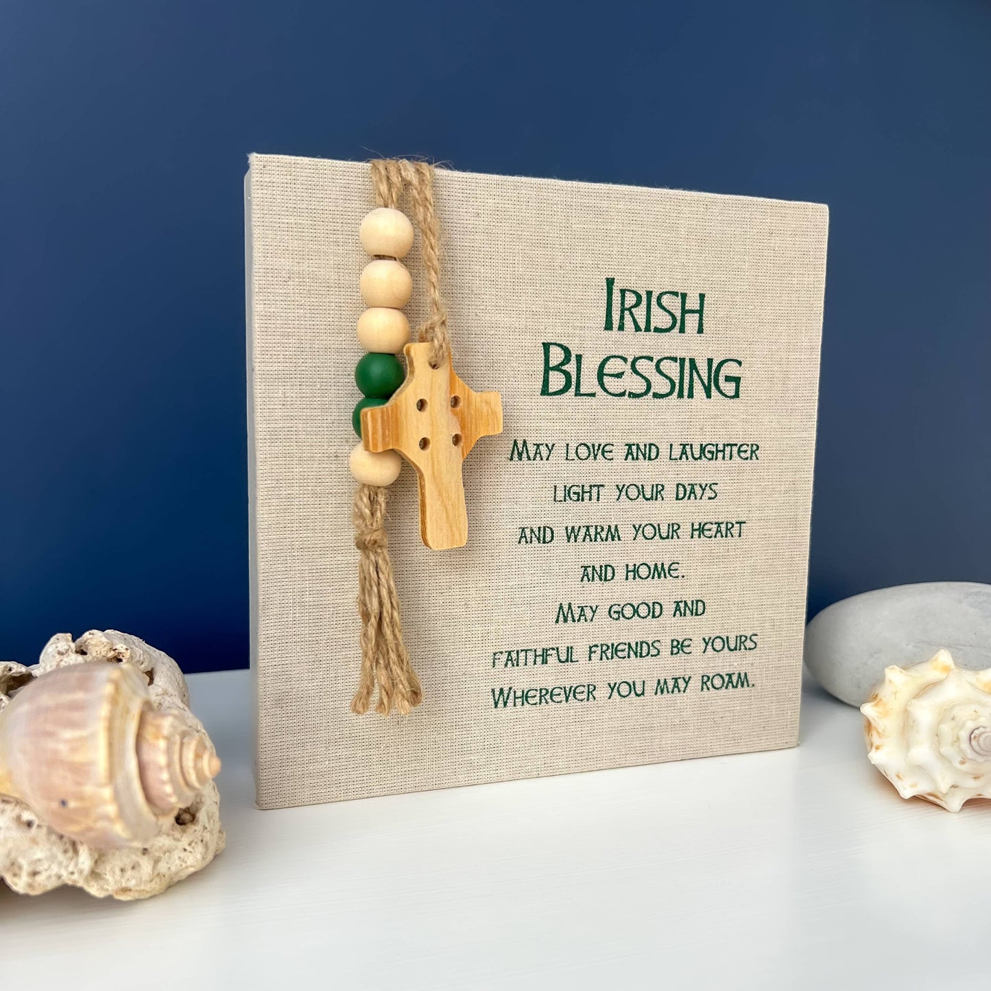 Irish Blessing Fabric Plaque