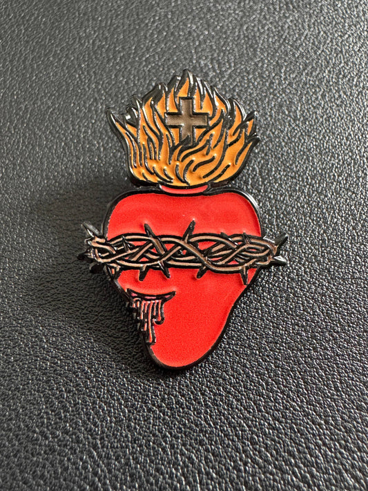 Sacred Heart of Jesus Enamel Pin