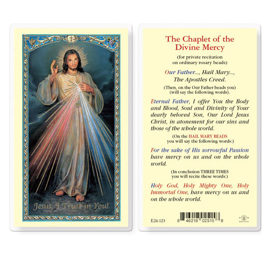 Chaplet of the Divine Mercy Holy Card