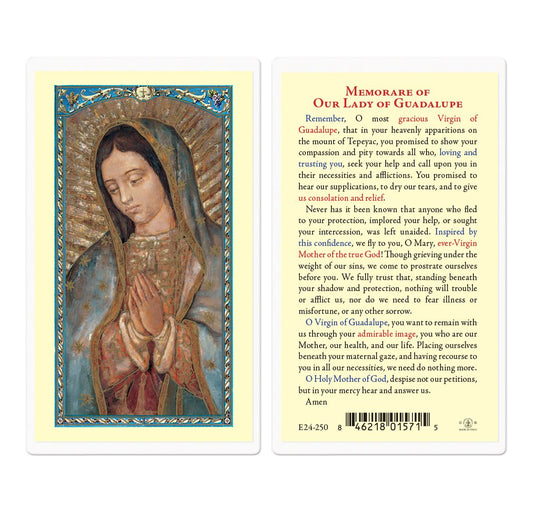 Our Lady of Guadalupe Holy Card