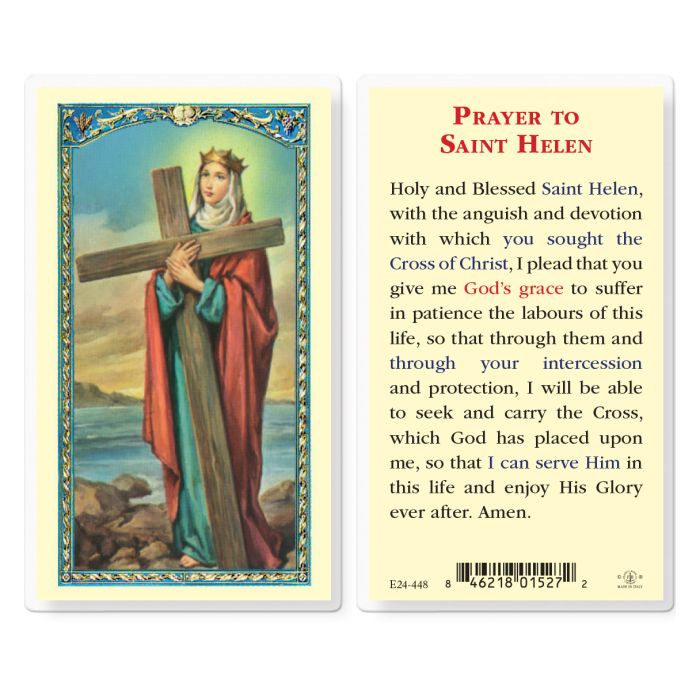 St. Helen Laminated Holy Card