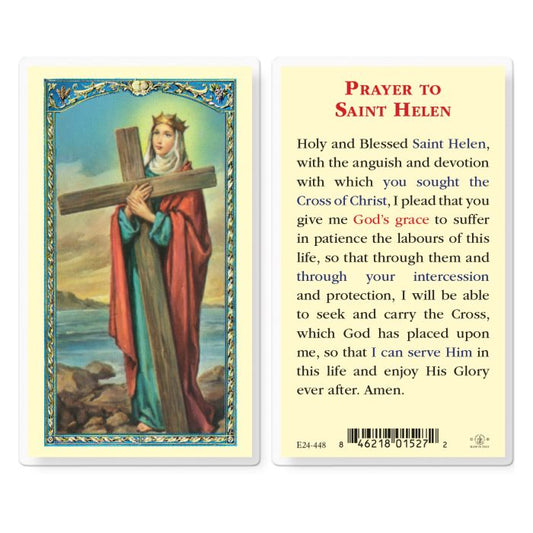 St. Helen Laminated Holy Card
