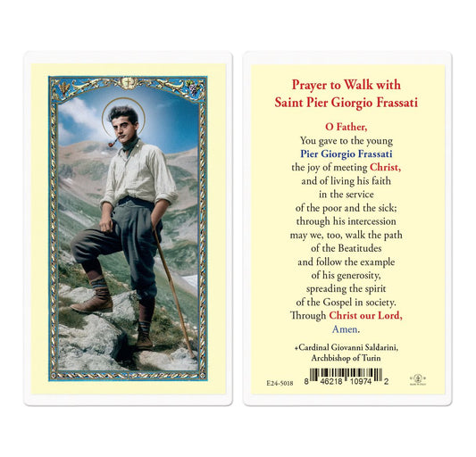Prayer for Saint Pier Giorgio Frassati Laminated Holy Card