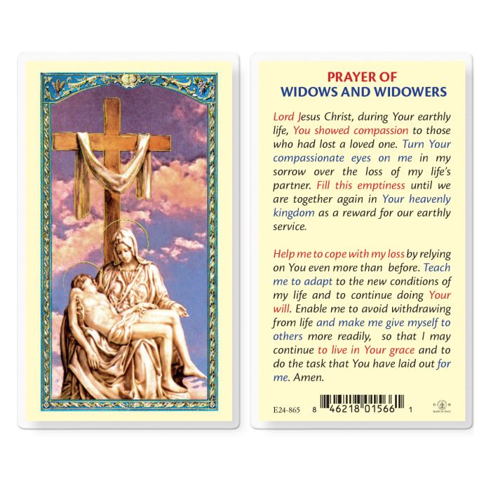 Pieta Laminated Holy Card