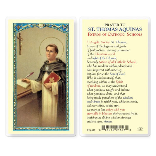 St. Thomas Aquinas Holy card
