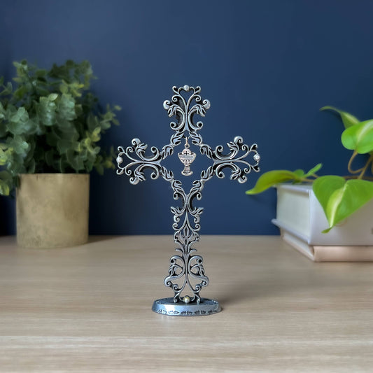 Communion Standing Filigree Cross