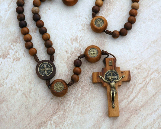 Brailian wood rosary 10 mm